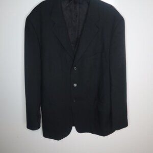 Perry Ellis Black 3 Button Career Blazer Jacket